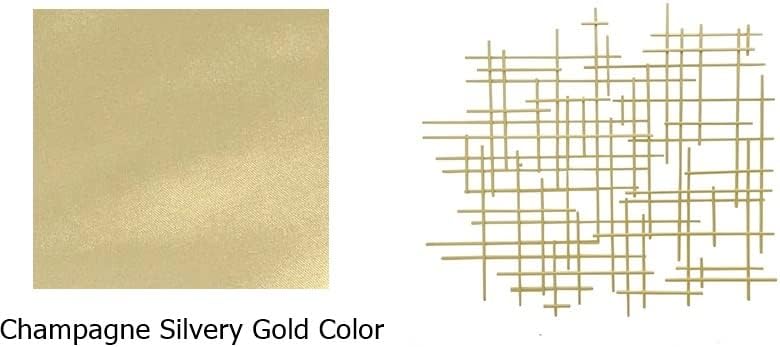 Champagne Geometric Metal Wall Art