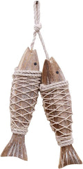 Rustic Nautical Wooden Fish Wall Decor