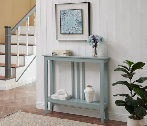 Brand Ice Blue Console Table with Shelf