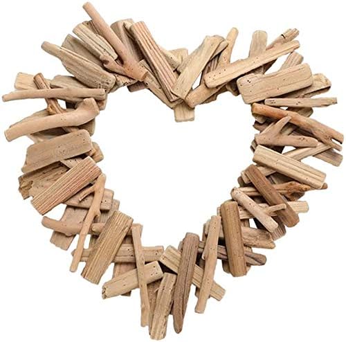 Wicker Heart Driftwood Wall Hanging Ornament