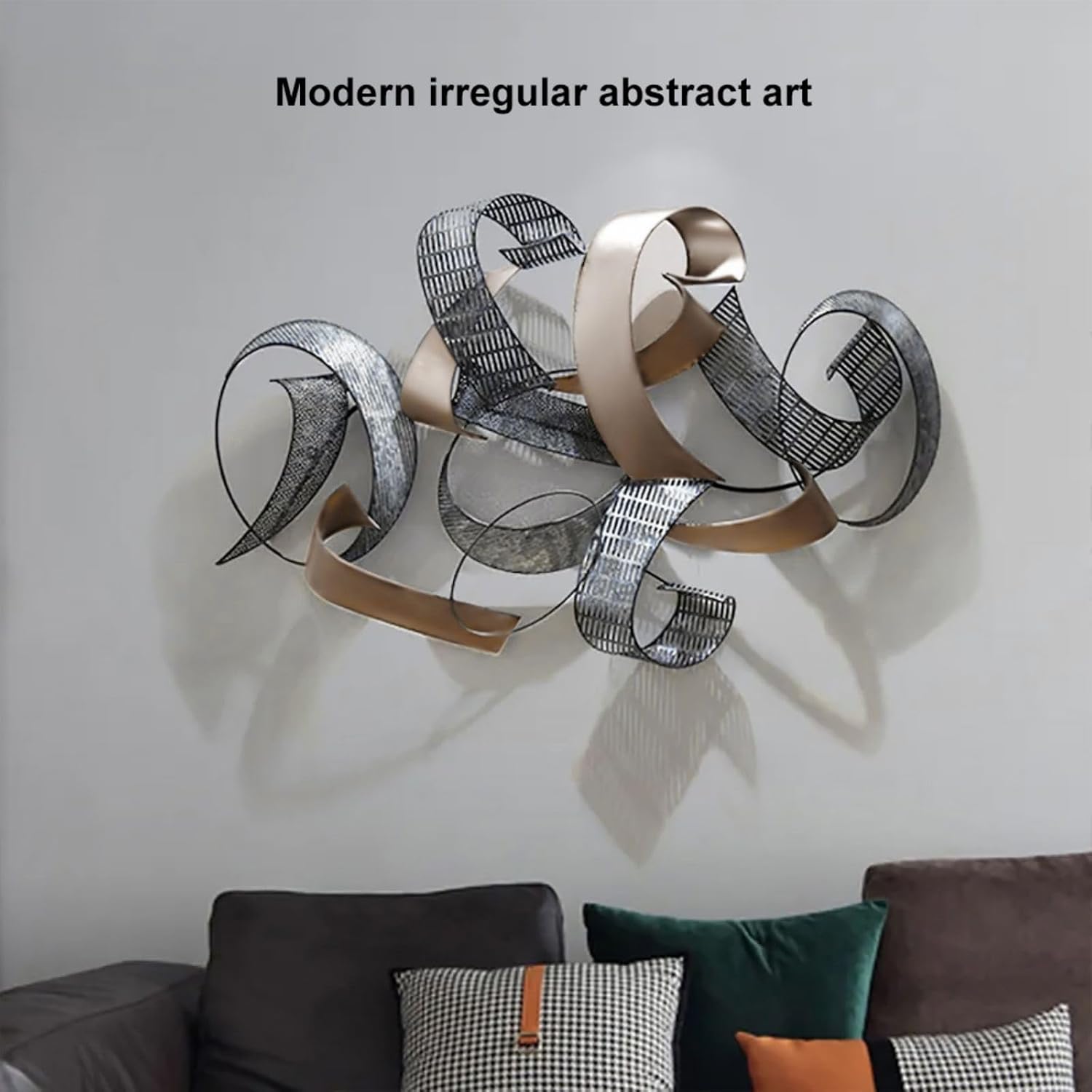 3D Geometric Metal Wall Art