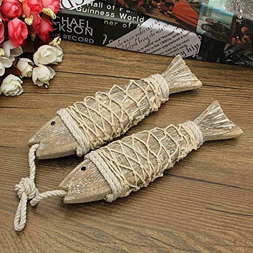 Rustic Nautical Wooden Fish Wall Decor