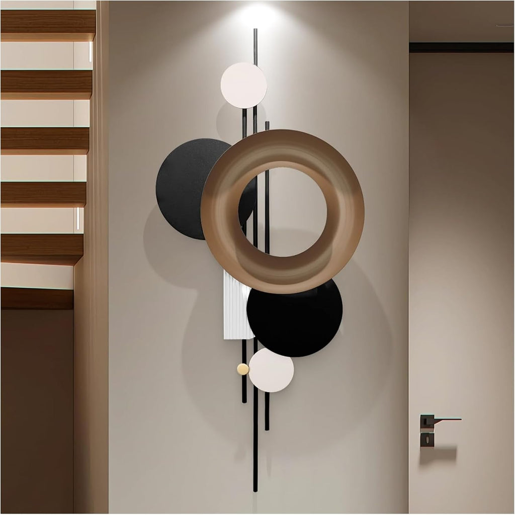 3D Geometric Large Metal Wall Art