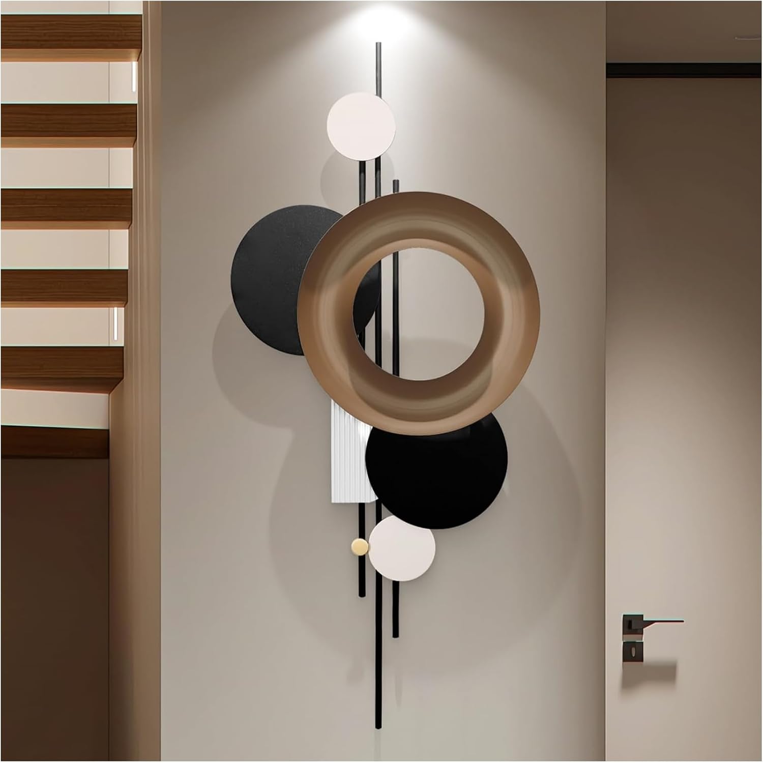 3D Geometric Large Metal Wall Art