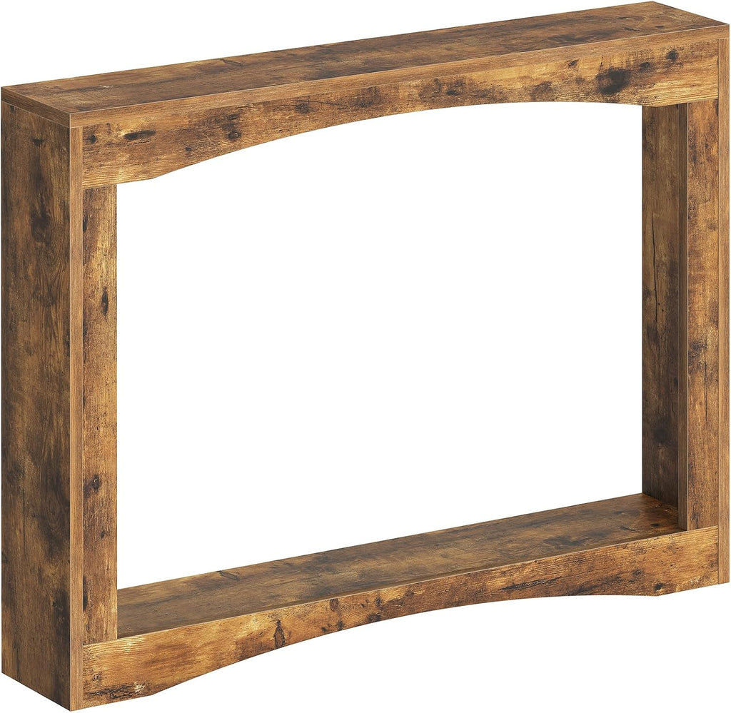 Rustic Brown Narrow Console Table