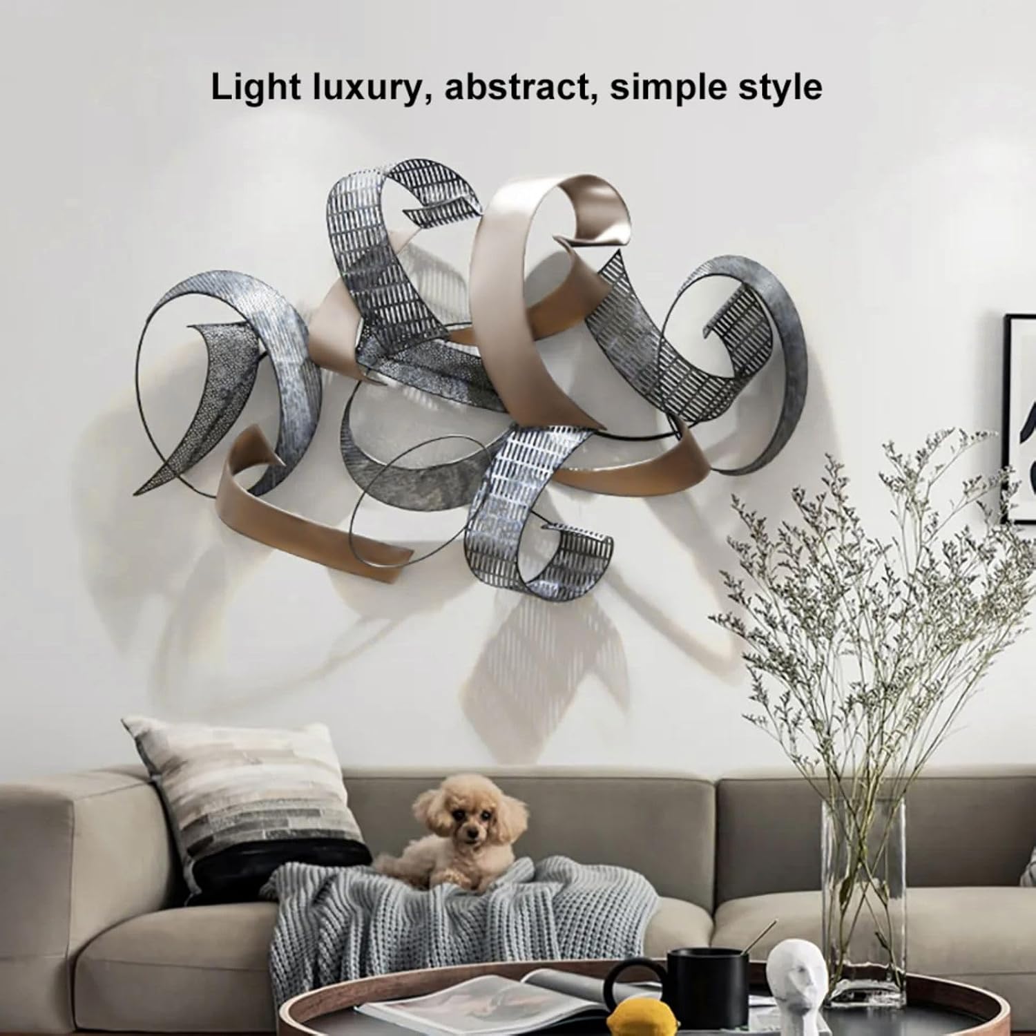 3D Geometric Metal Wall Art
