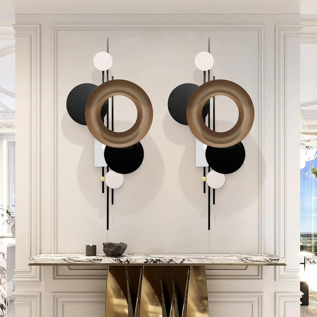 3D Geometric Large Metal Wall Art