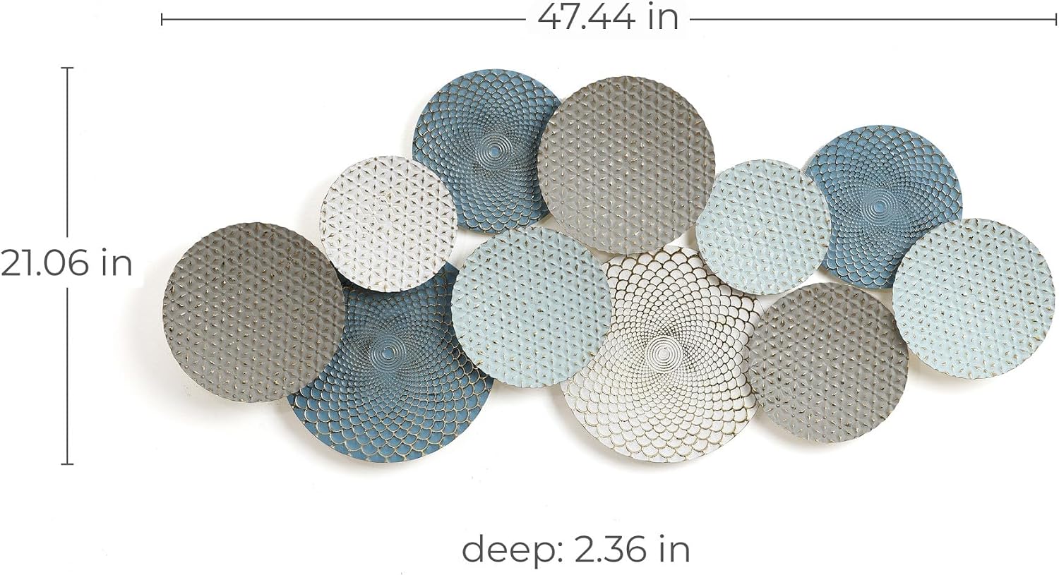 Multi-Color Metal Wall Sculpture
