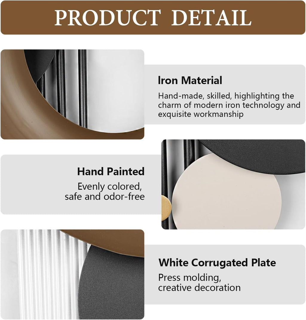 3D Geometric Large Metal Wall Art