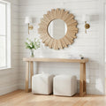 Blonde Solid Wood Console Table