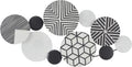 by Cosmopolitan Black Metal Plate Wall Sculpture