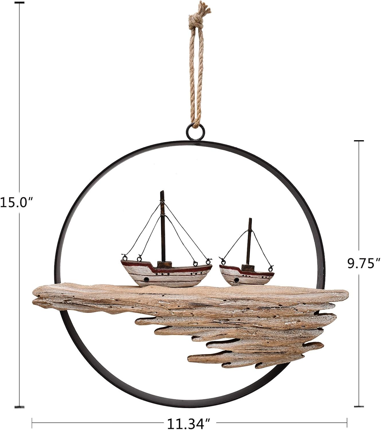 Wooden Sailboat Nautical Wall Decor