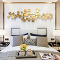Gold 3D Geometric Metal Wall Art