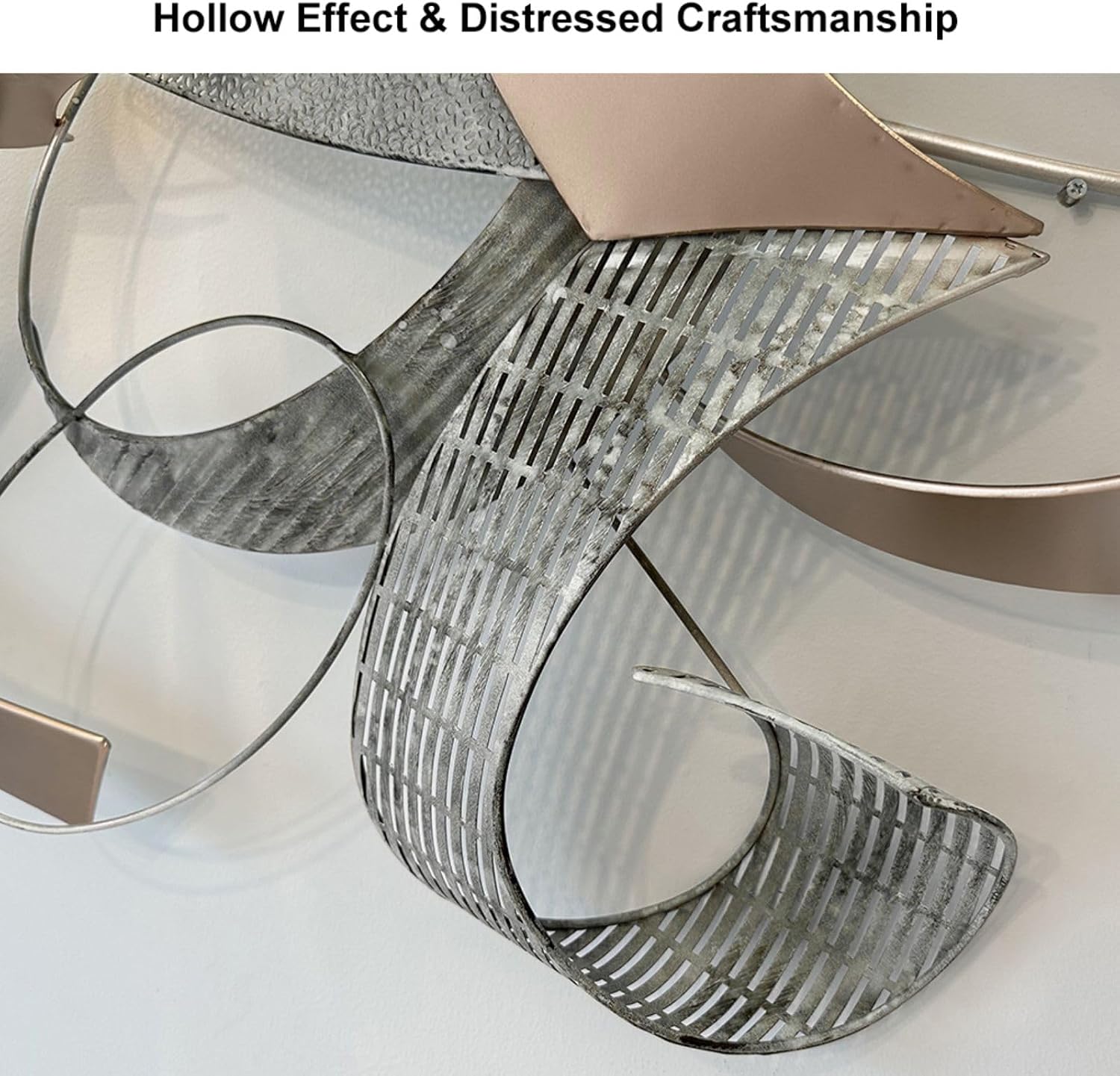 3D Geometric Metal Wall Art
