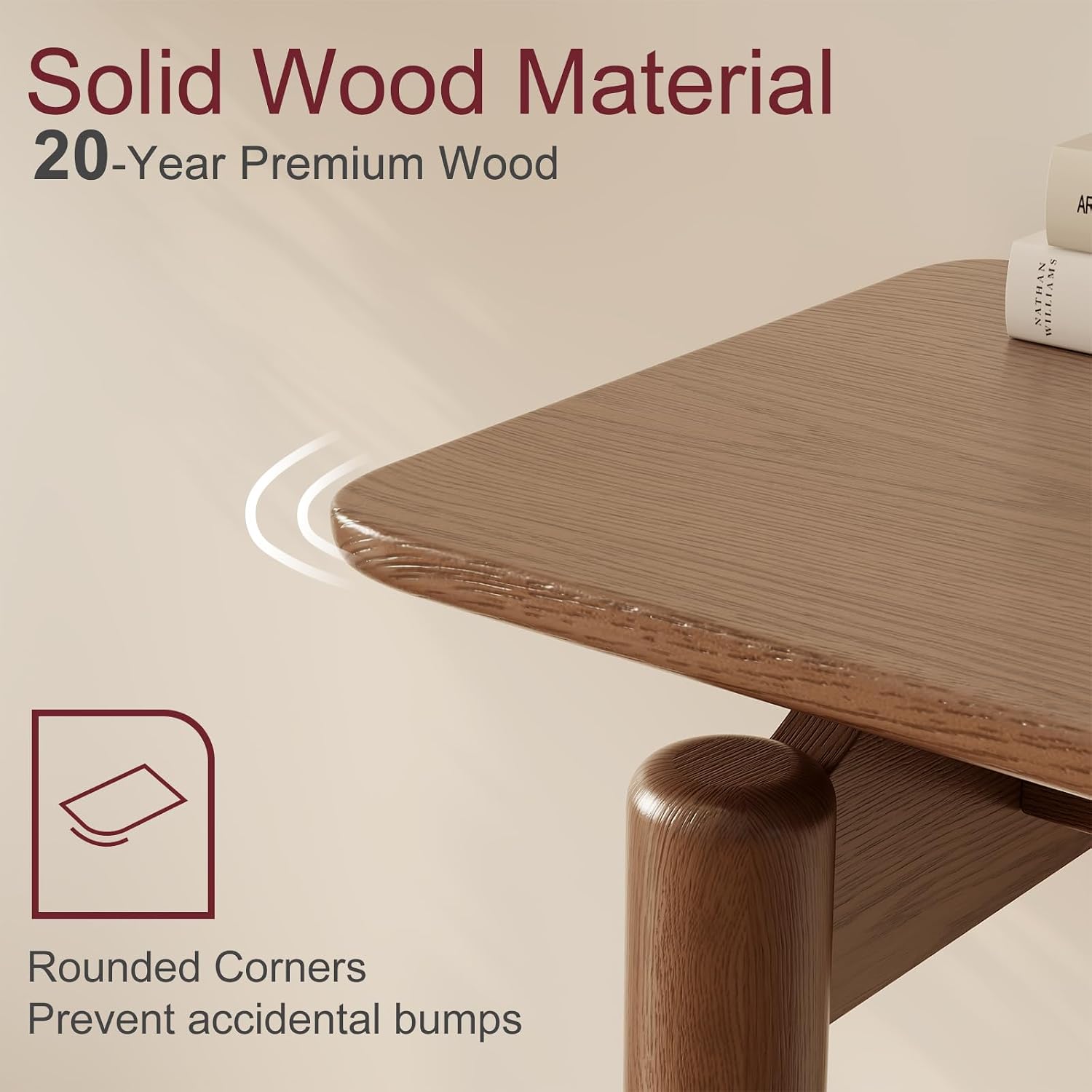 Walnut Wood Console Table