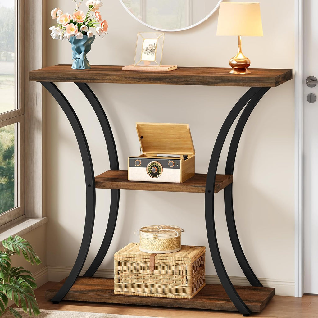 Hoctieon Rustic Brown Console Table