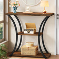 Hoctieon Rustic Brown Console Table