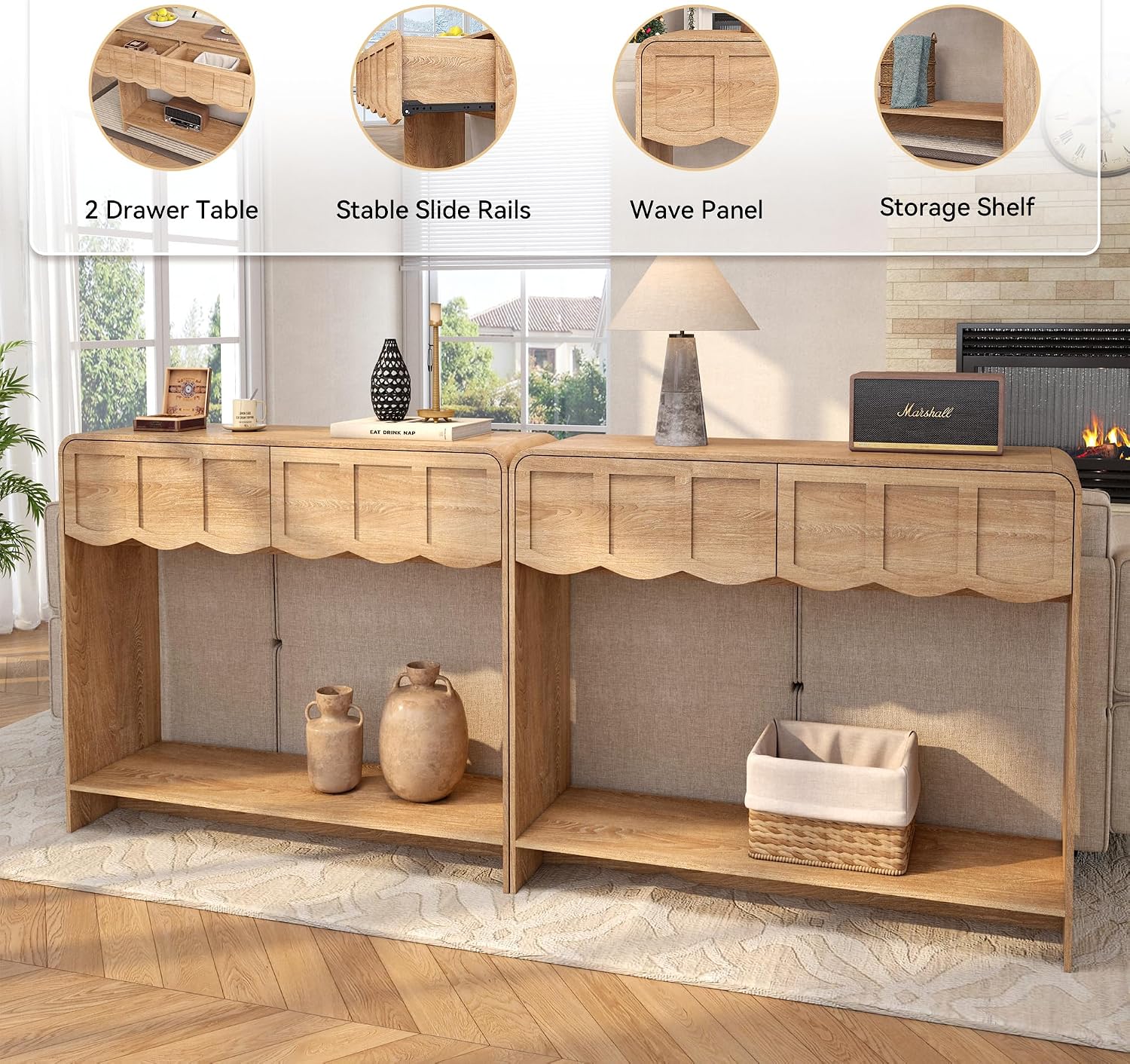 Century Wooden Console Table