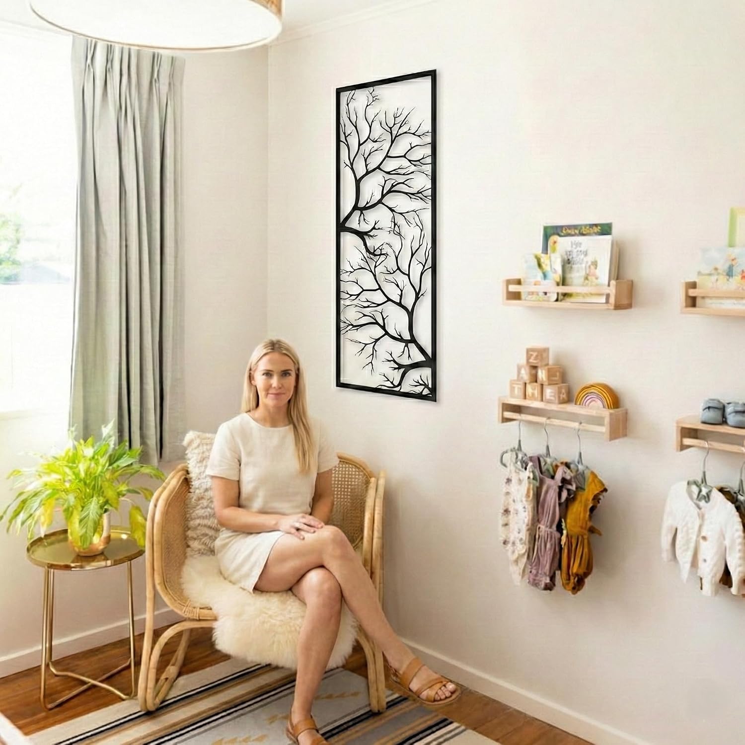 Metal Tree Branch Wall Art