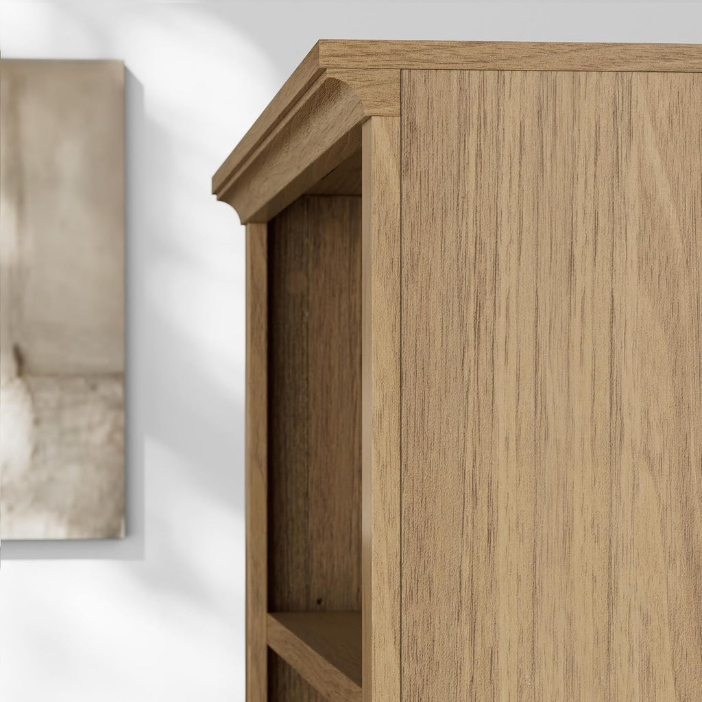 5-Tier Adjustable Multi-Depth Bookshelf