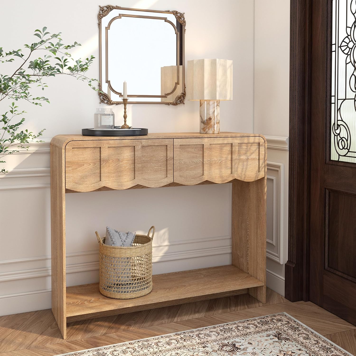 Century Wooden Console Table