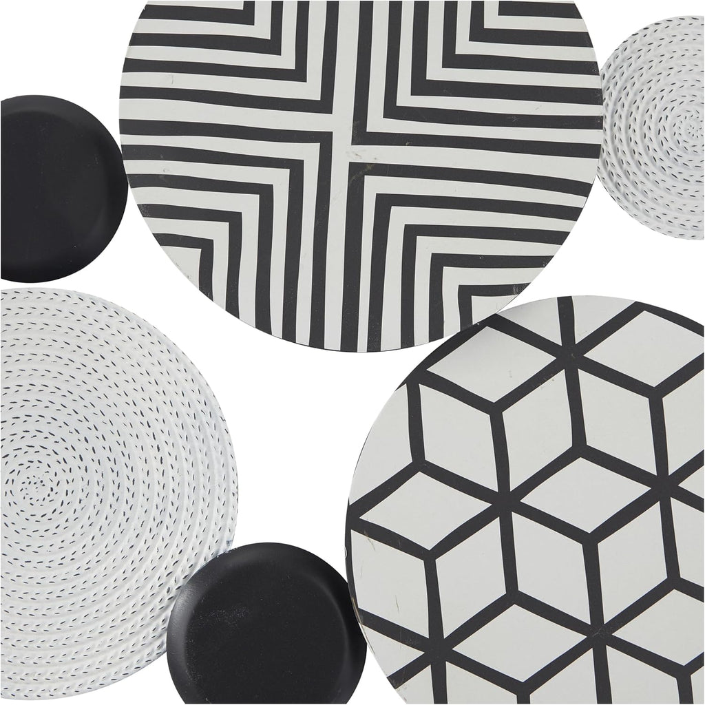 by Cosmopolitan Black Metal Plate Wall Sculpture