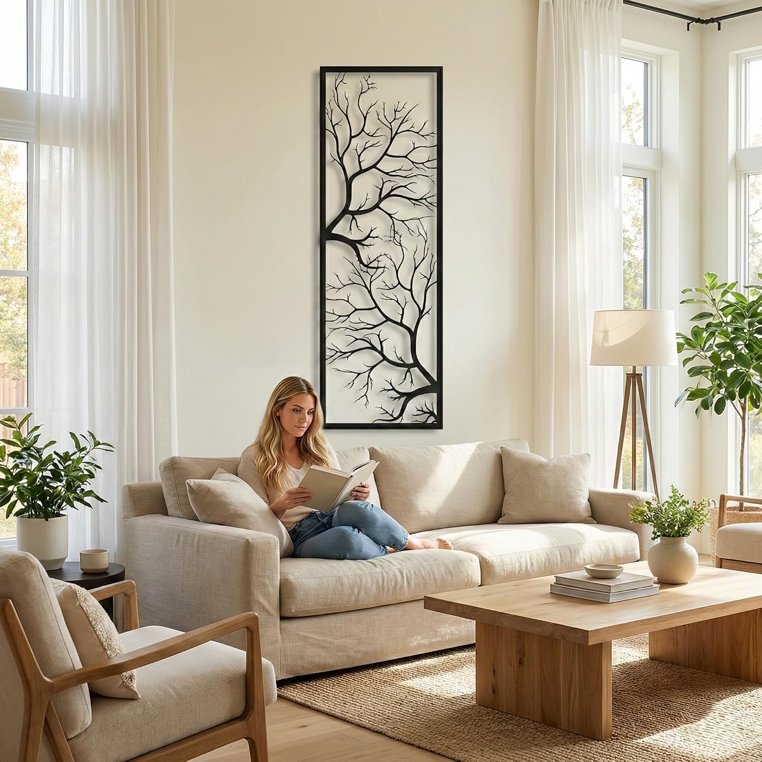 Metal Tree Branch Wall Art