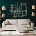 Champagne Geometric Metal Wall Art