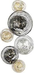 79 Gold Textured Metal Wall Sculpture