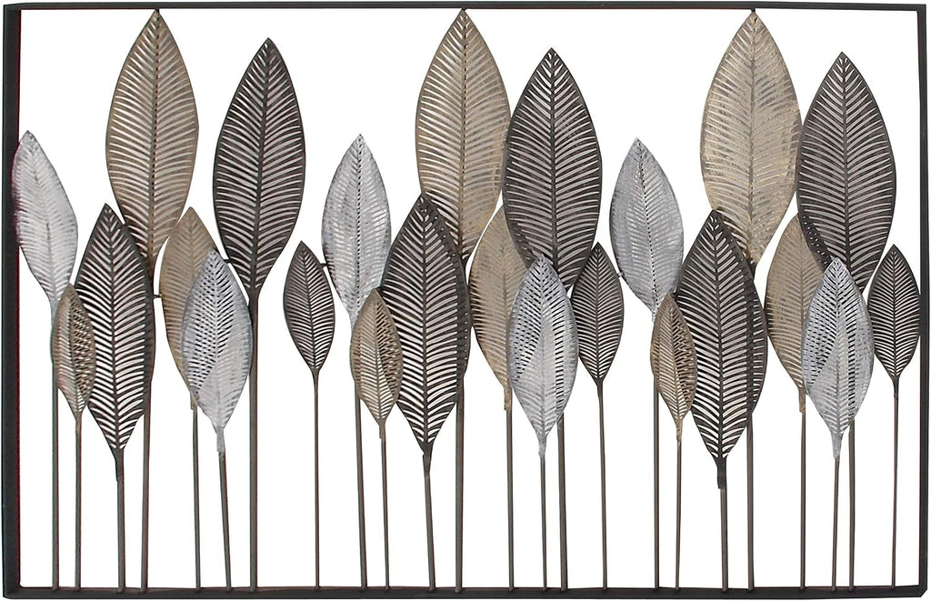 79 Bronze Metal Leaf Wall Sculpture