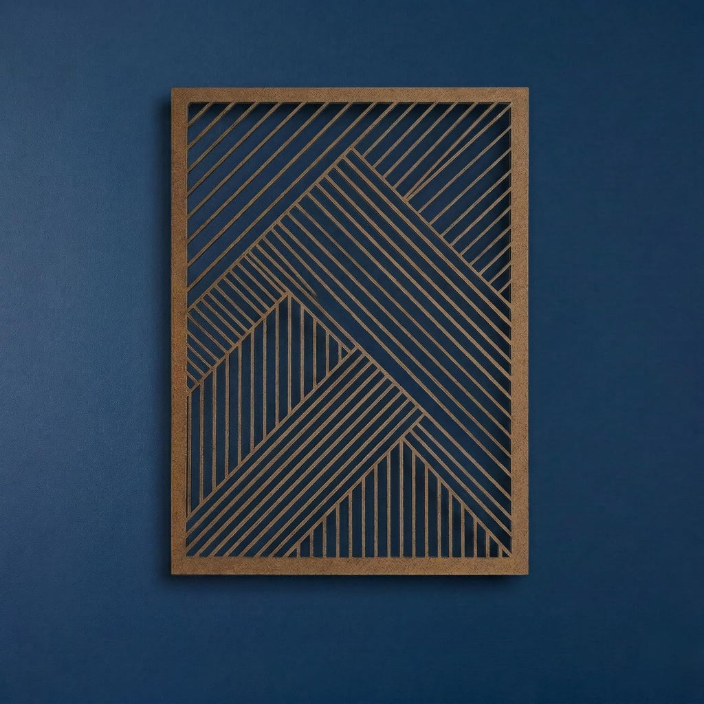 Bronze Geometric Metal Wall Art