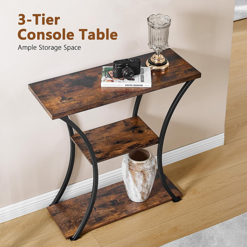 Hoctieon Rustic Brown Console Table