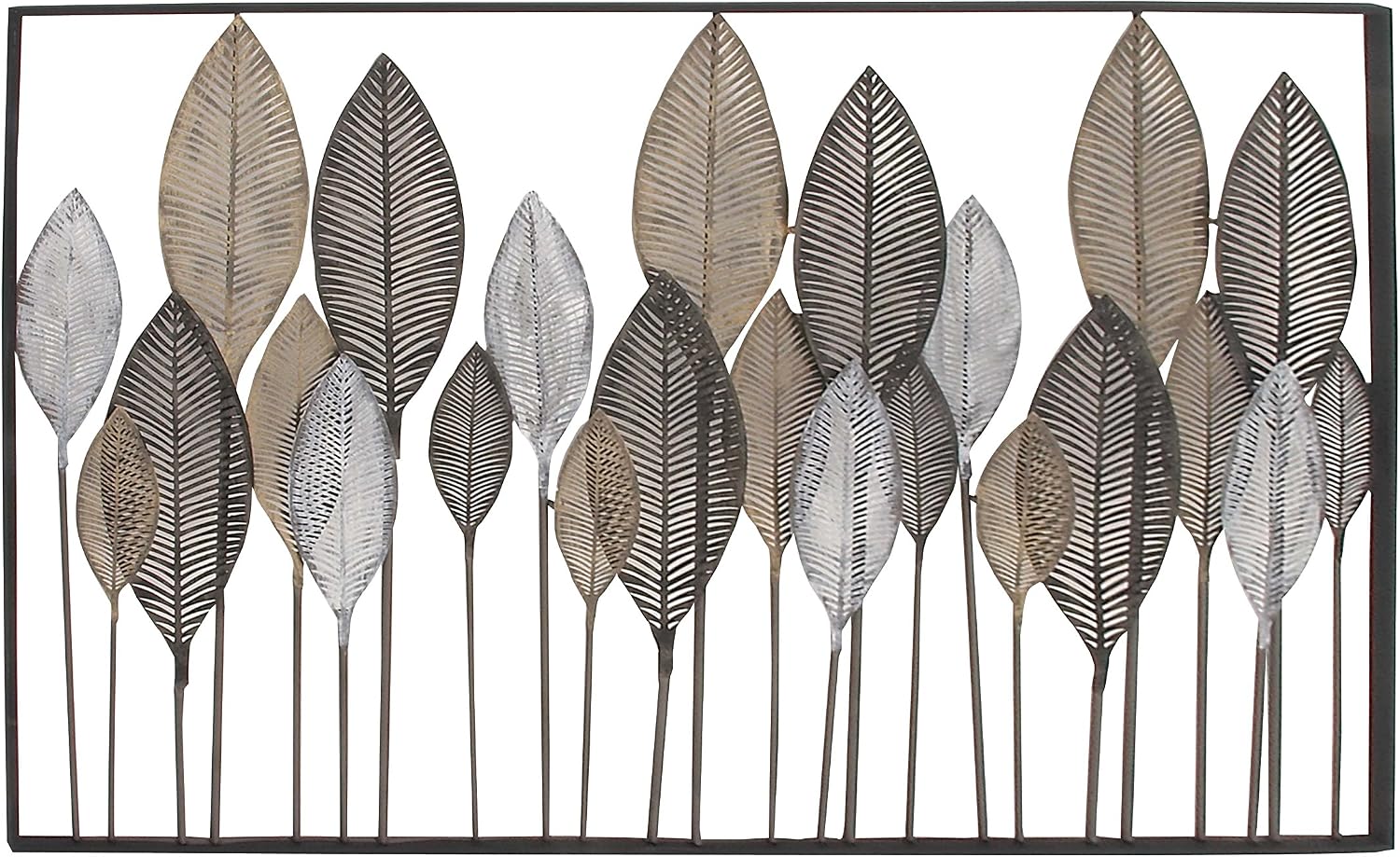 79 Bronze Metal Leaf Wall Sculpture
